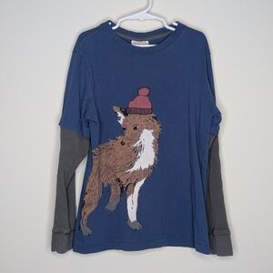 Hanna Andersson Fox Hat Shirt 130 8